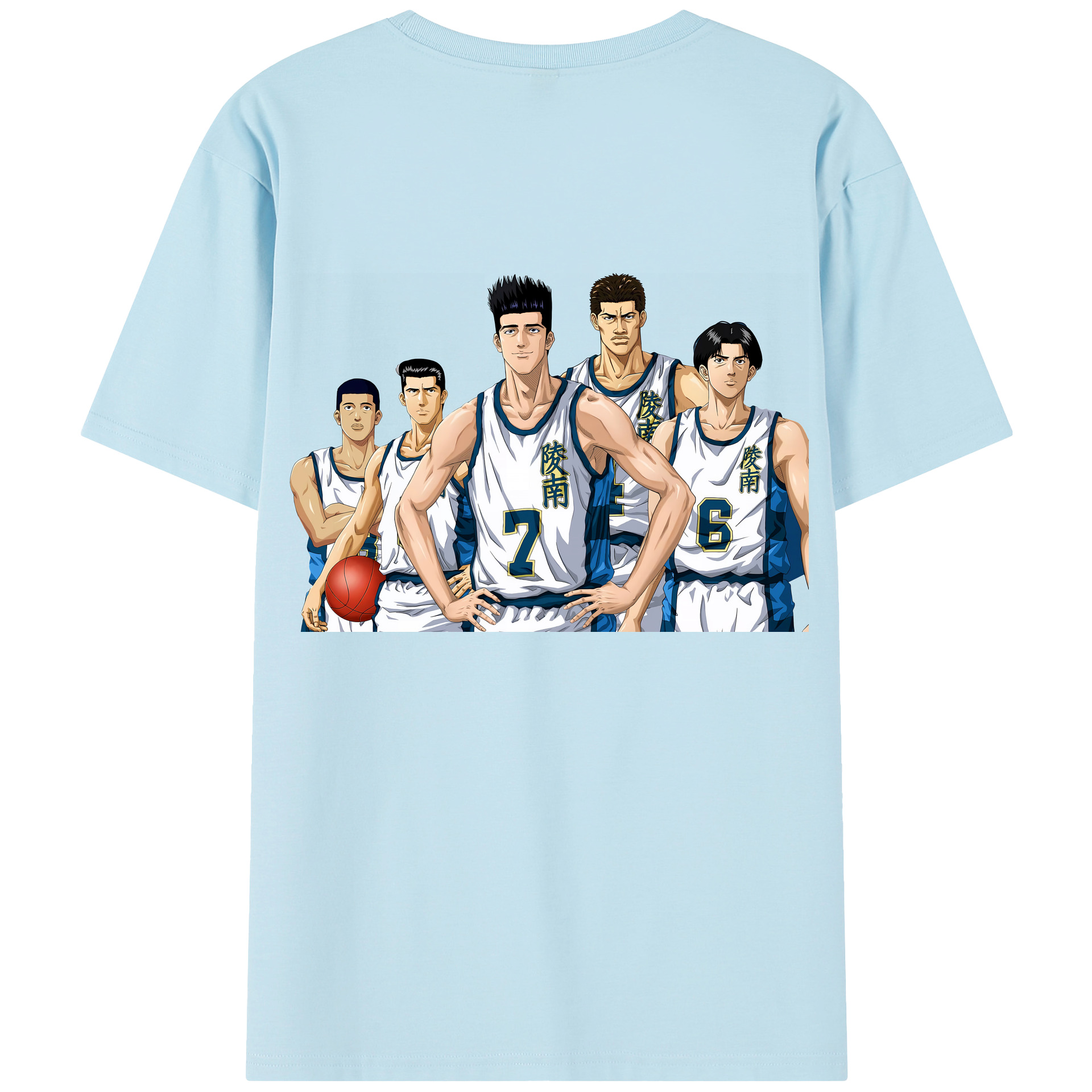 SLAM DUNK／スラムダンク 綿100％半袖Tシャツ（背面プリント）